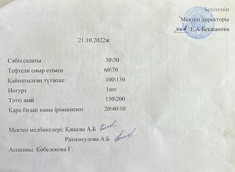Ас мәзірі