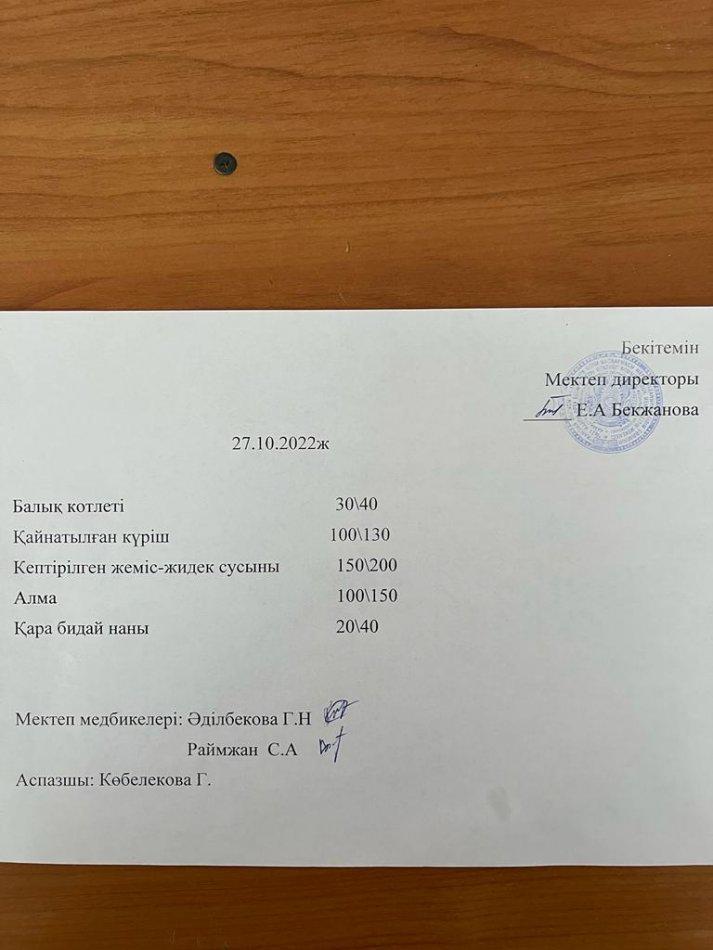 Ас мәзірі