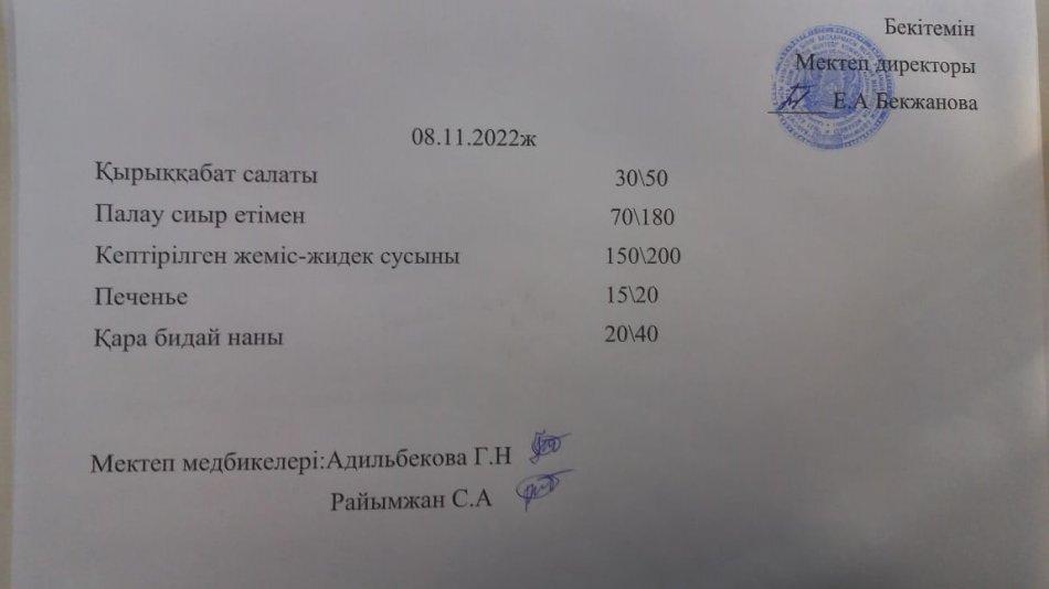 Ас мәзірі
