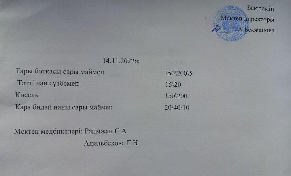 Ас мәзірі