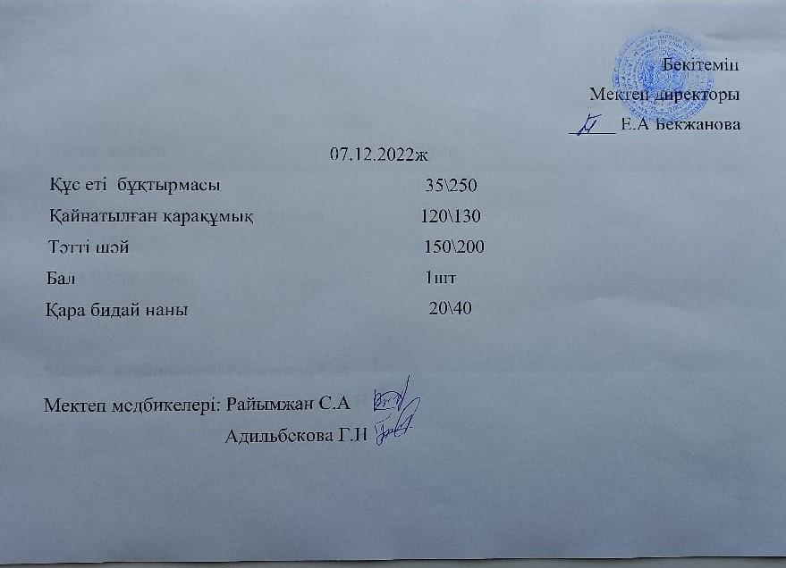 Ас мәзірі