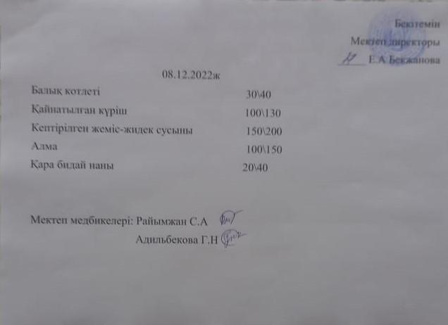Ас мәзірі