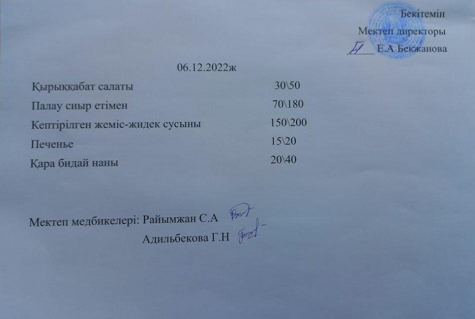 Ас мәзірі