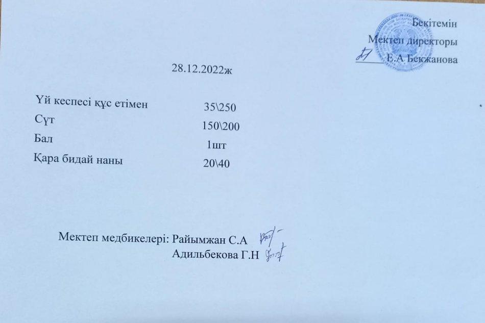 Ас мәзірі