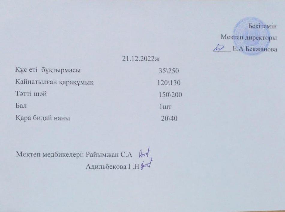 Ас мәзірі