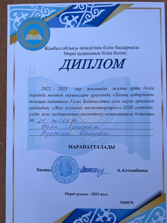 «Қозғалыстың жас инспекторлары» слеті