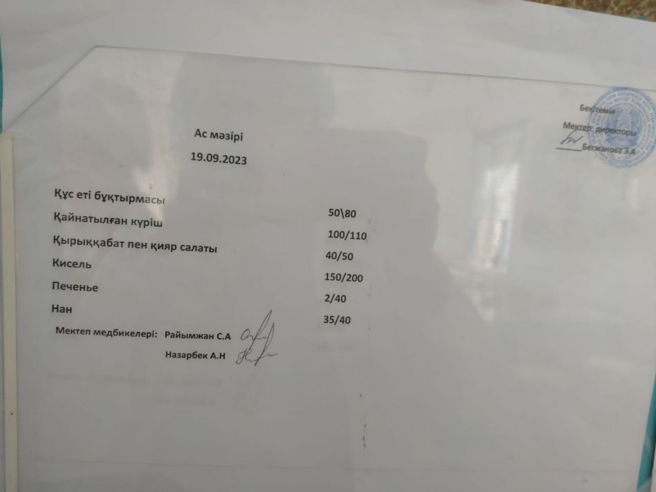 Ас мәзірі
